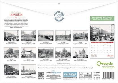 Nostalgic London A4 Calendar 2027