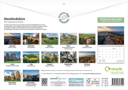 Herefordshire A4 Calendar 2027