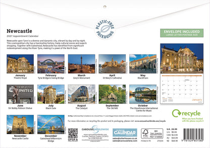 Newcastle A4 Calendar 2027