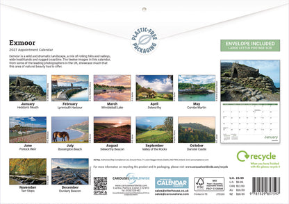 Exmoor A4 Calendar 2027