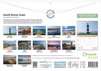 South Devon Coast A4 Calendar 2027