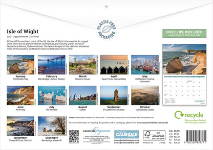 Isle of Wight A4 Calendar 2027