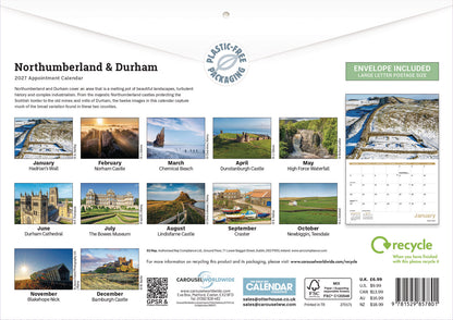 Northumberland & Durham A4 Calendar 2027