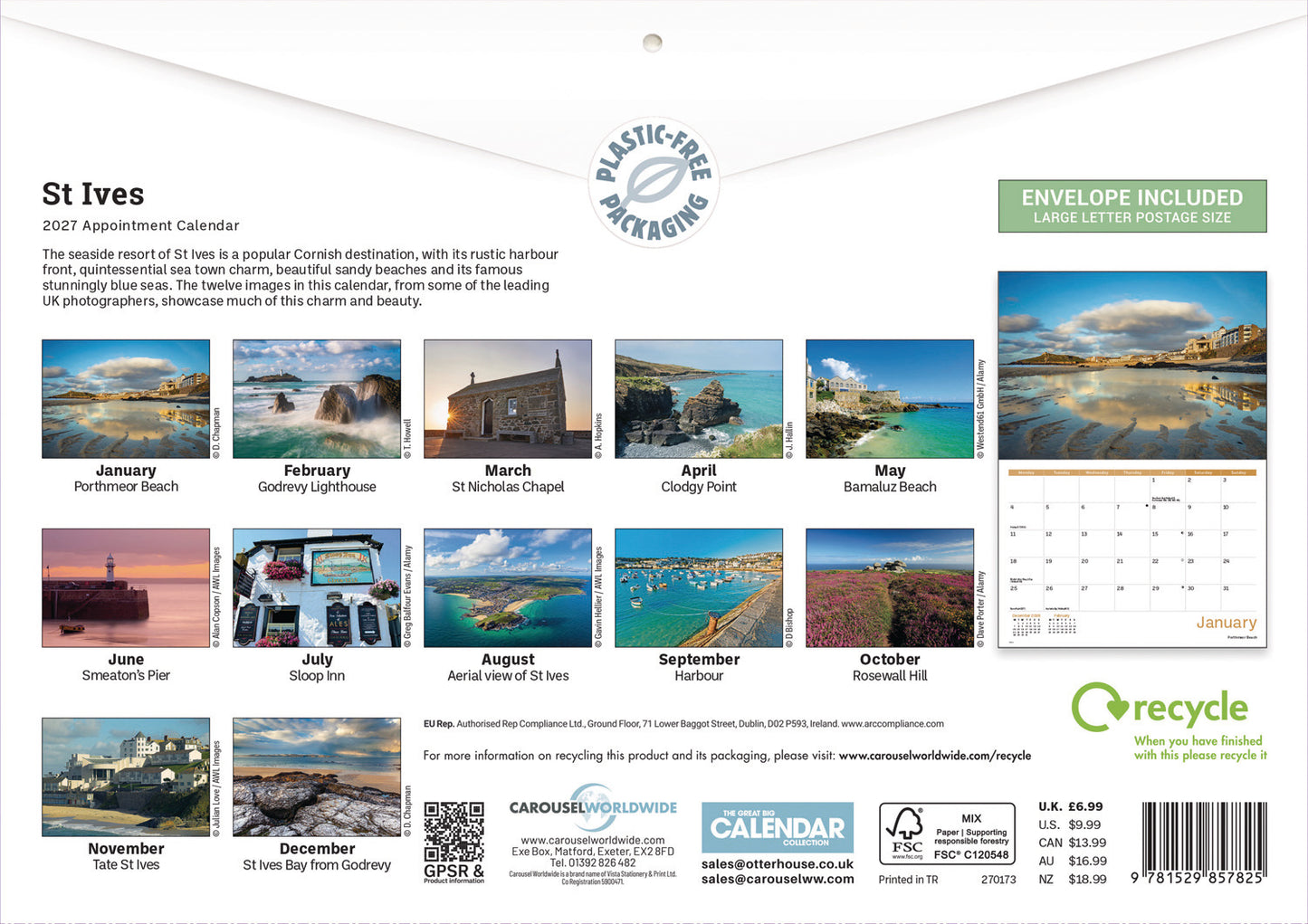 St Ives A4 Calendar 2027