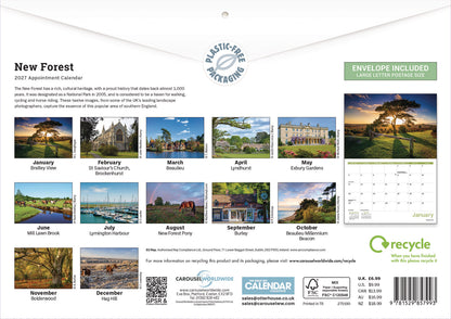 New Forest A4 Calendar 2027