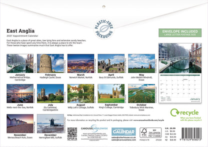 East Anglia A4 Calendar 2027