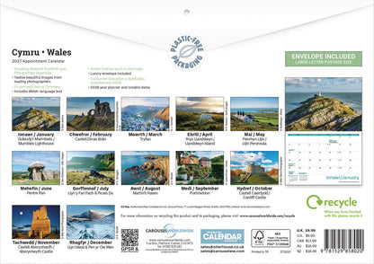 Wales A4 Calendar 2027