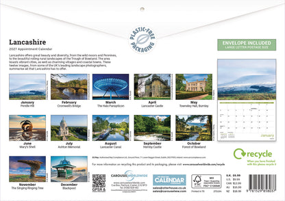 Lancashire A4 Calendar 2027