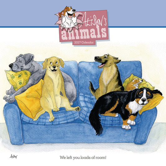 Alisons Animals Wiro Wall Calendar 2027