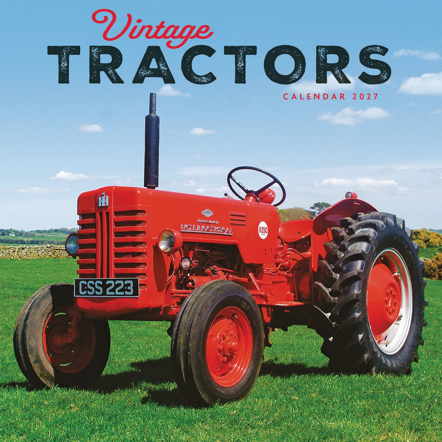Vintage Tractors Wall Calendar 2027