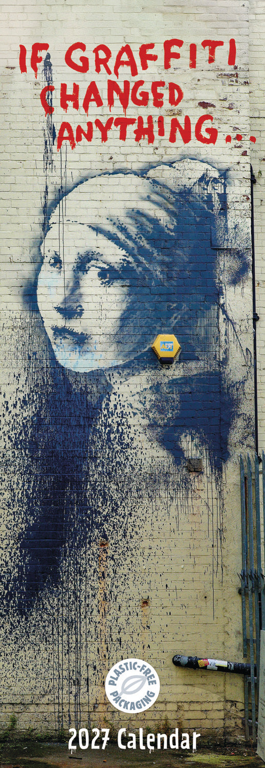 Banksy, If Graffiti Changed Anything Slim Calendar 2027