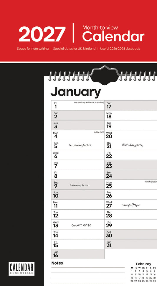 Essential MTV Stubby Slim Calendar 2027