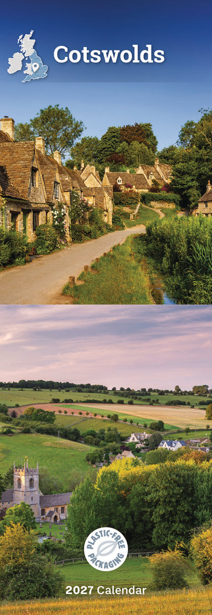 Cotswolds Slim Calendar 2027