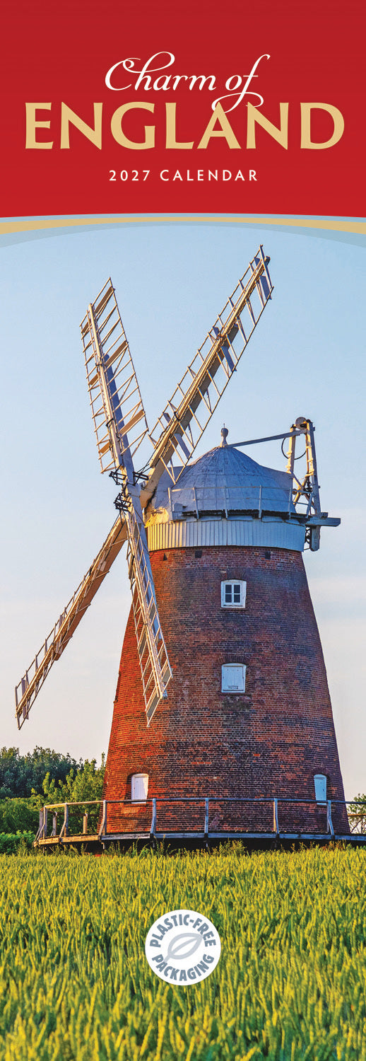 England, Charm of Slim Calendar 2027