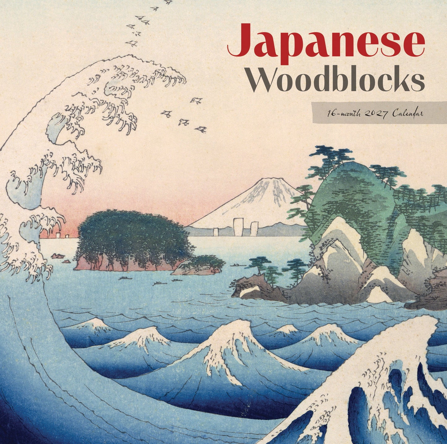 Japanese Woodblocks Wall Calendar 2027