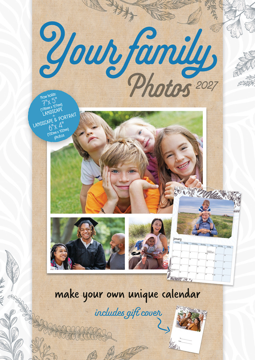 Your Family Photos A4 Calendar 2027