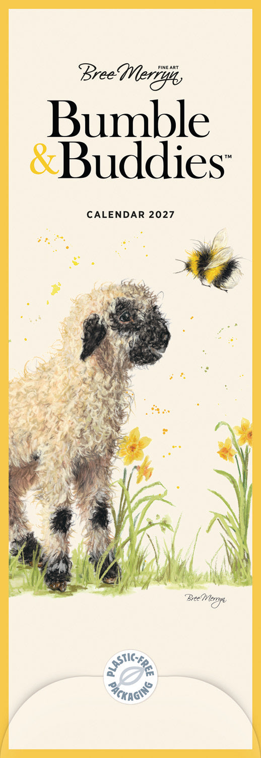 Bree Merryn Bumble & Buddies Slim Calendar 2027