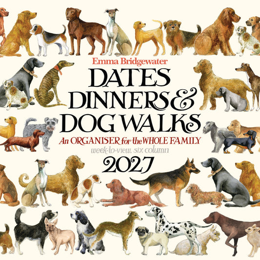 Emma Bridgewater Dates Dinners & Dog Walks WT Planner Wall Calendar 2027