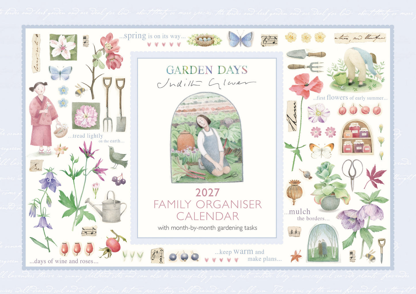 Garden Days Week-To-View Planner A4 Calendar 2027