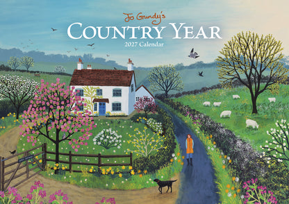 Country Year, Jo Grundy A4 Calendar 2027