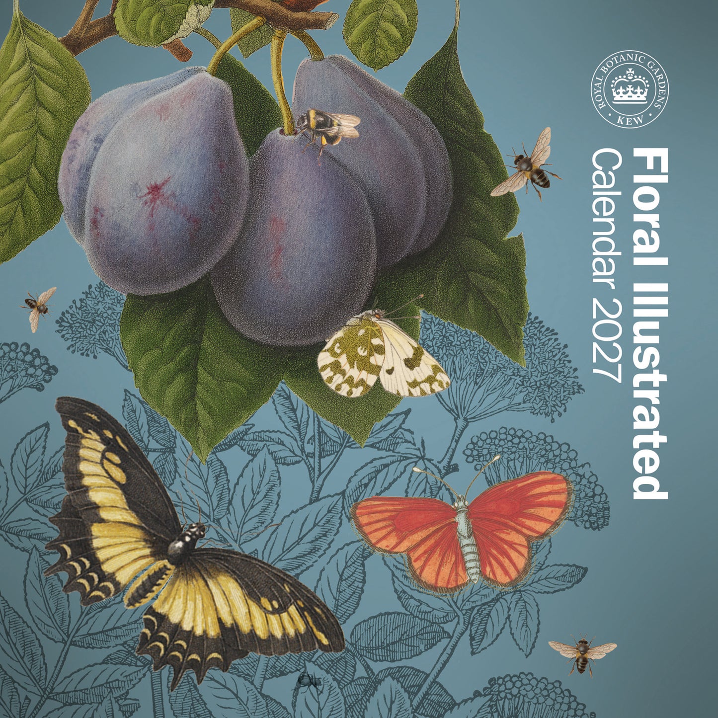 Royal Botanic Gardens Kew Floral Illustrated Mini Calendar 2027