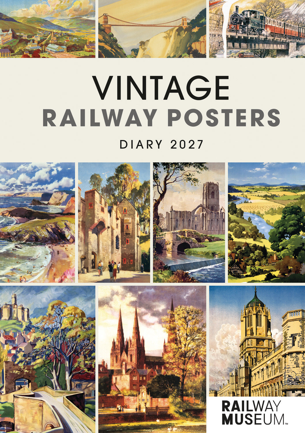 Vintage Railway Posters NRM A5 Diary 2027