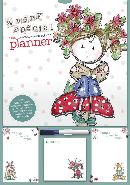 Tracey Russell Planner A3 Calendar 2027