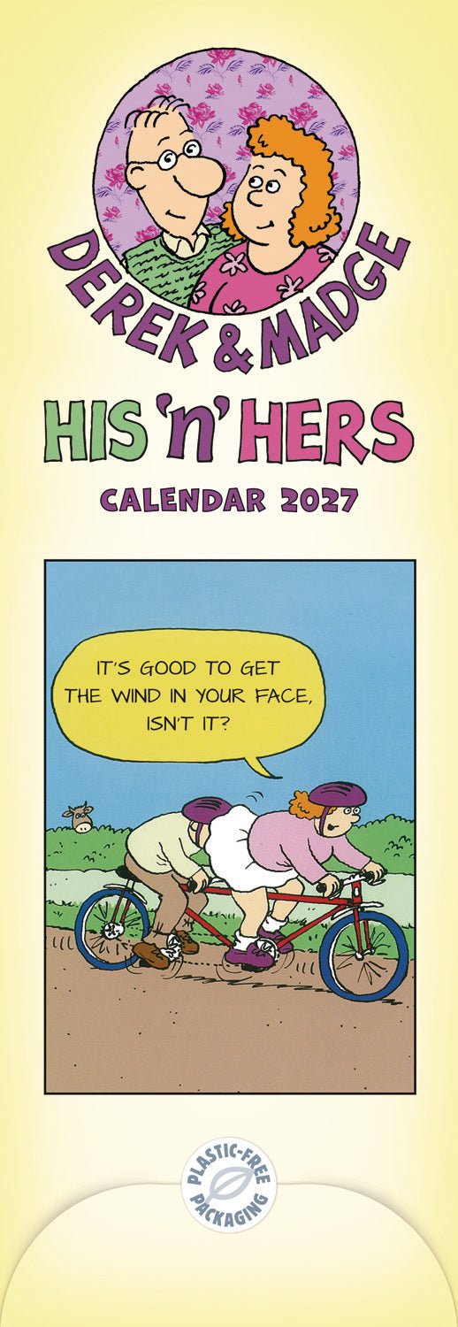 Derek & Madge His n Hers Planner Slim Calendar 2027