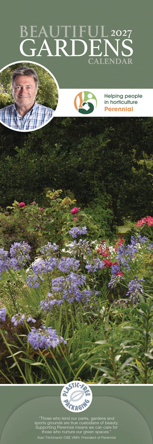 Beautiful Gardens, Alan Titchmarsh Slim Calendar 2027