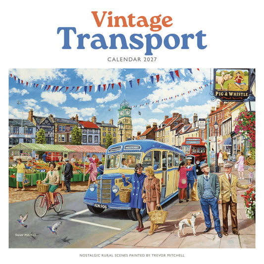 Vintage Transport, Trevor Mitchell Wiro Wall Calendar 2027