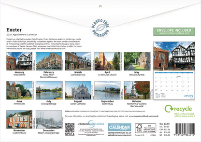 Exeter A4 Calendar 2027