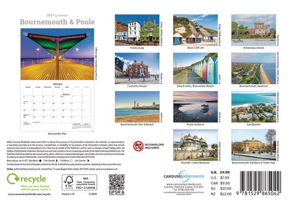Bournemouth & Poole A5 Calendar 2027