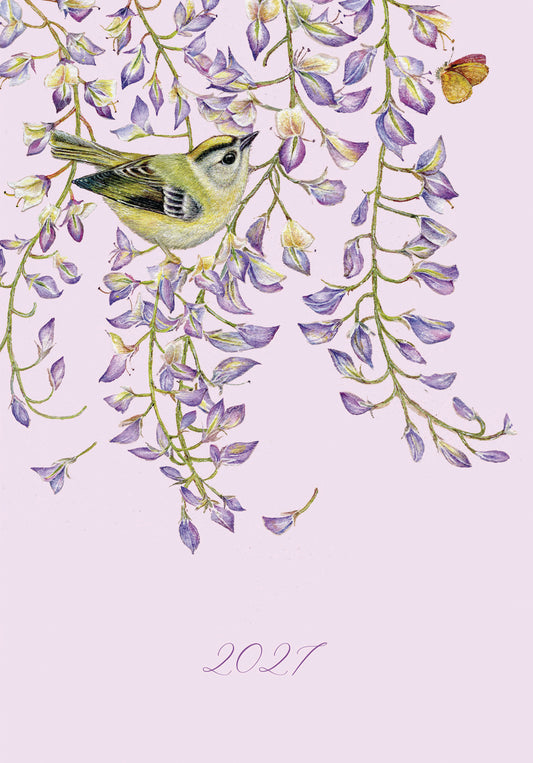 Fashion Diary Goldcrest & Wisteria A5 Diary 2027