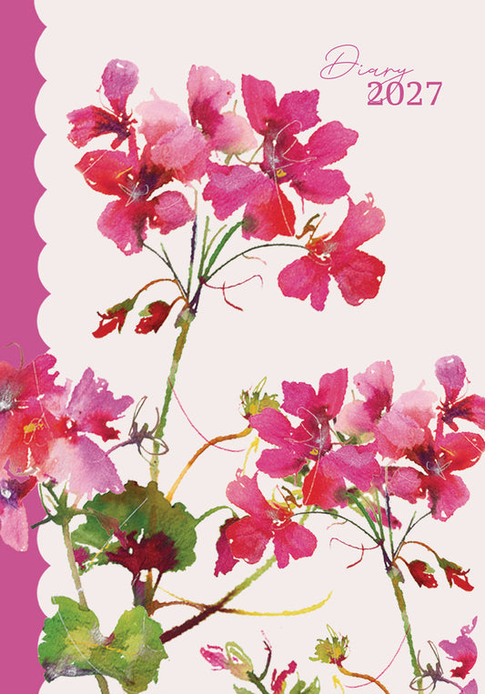 Fashion Diary Geranium A5 Diary 2027