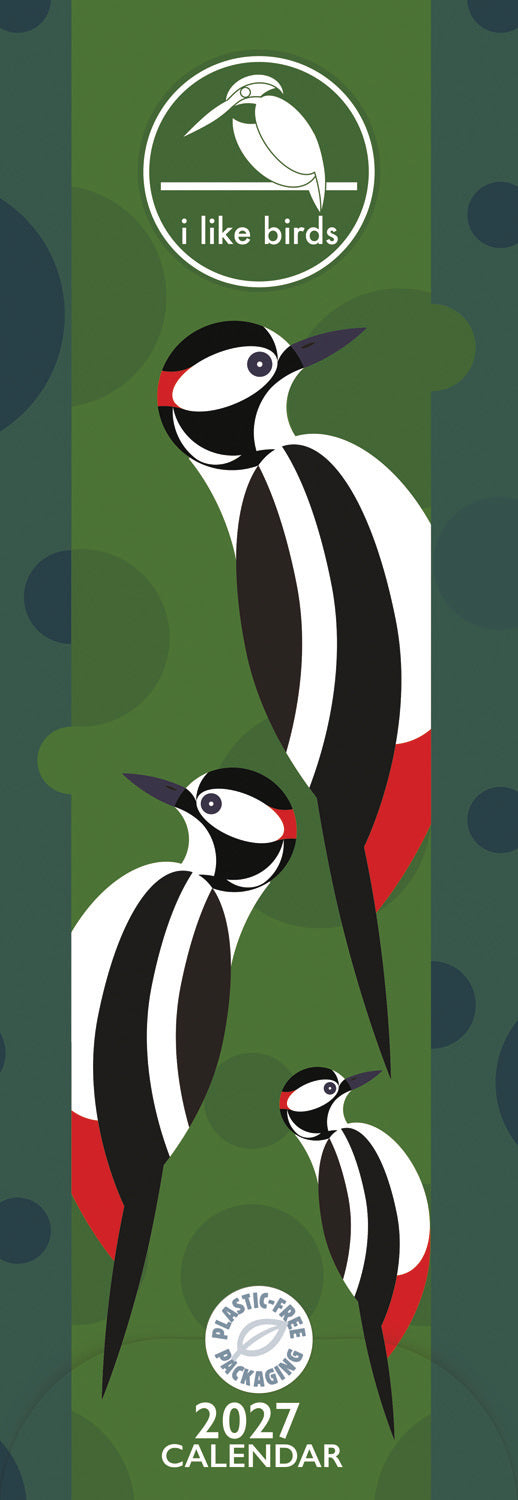 I Like Birds Slim Calendar 2027