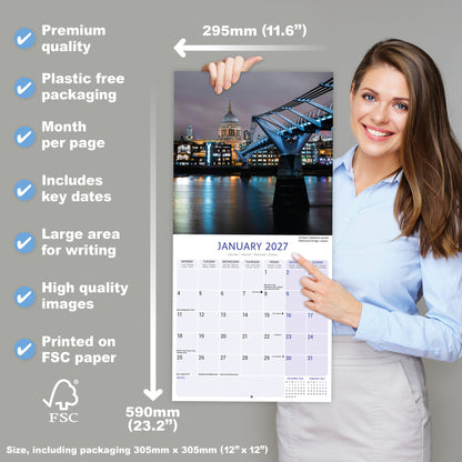London Wall Calendar 2027
