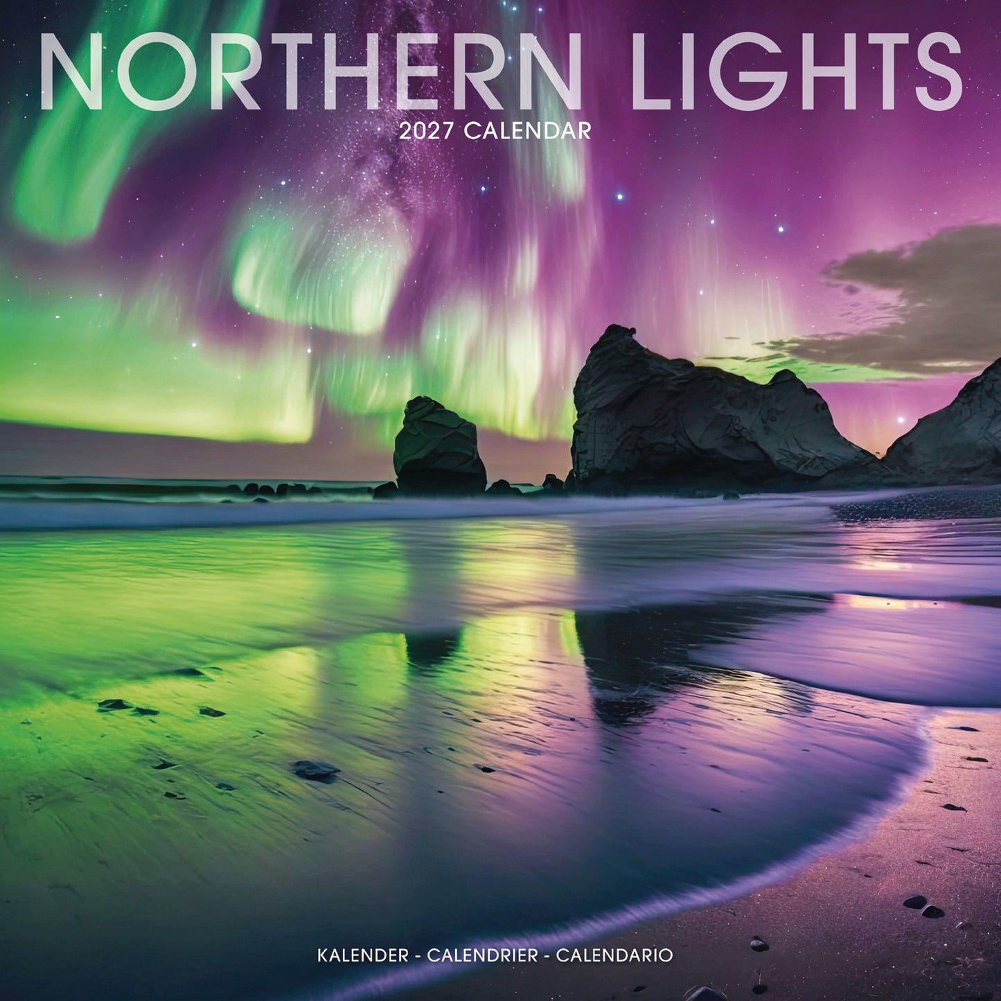 Northern Lights Wall Calendar 2027