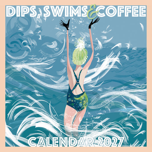 Dips, Swims & Coffee Wall Calendar 2027