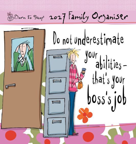 Born to Shop Easel Calendar 2027