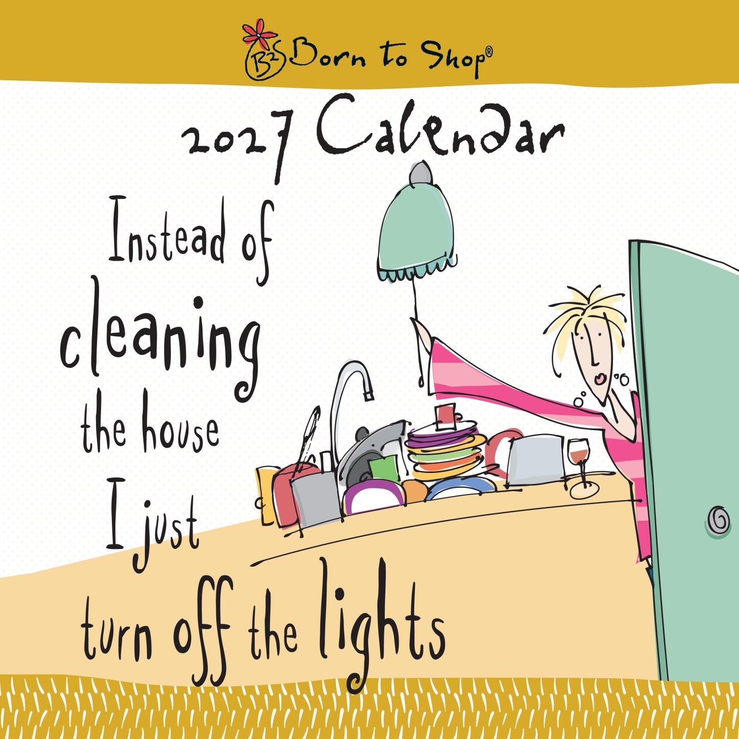 Born to Shop Wall Calendar 2027