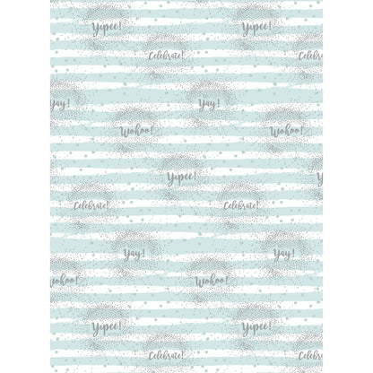 Gift Wrap & Tags - Yippe Yay Celebrate (2 Sheets & 2 Tags)