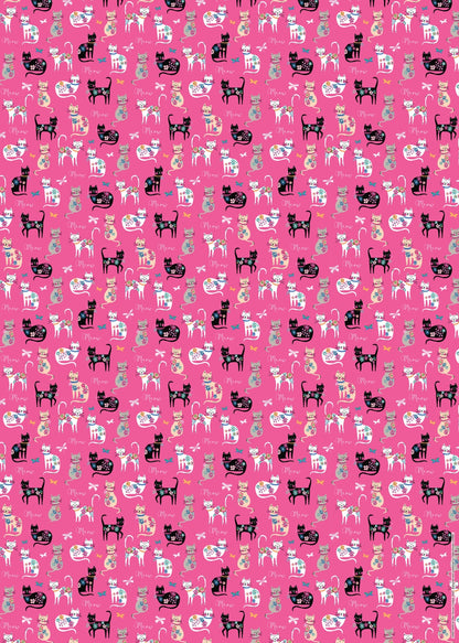 Gift Wrap & Tags - Cats Meow (2 Sheets & 2 Tags)