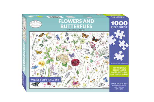 Madeleine Floyd Flowers & Butterflies - 1000 Piece Jigsaw Puzzle