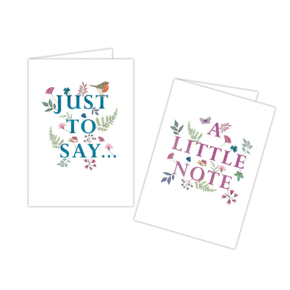 Vintage Garden Stationery - A6 Notecard Pack