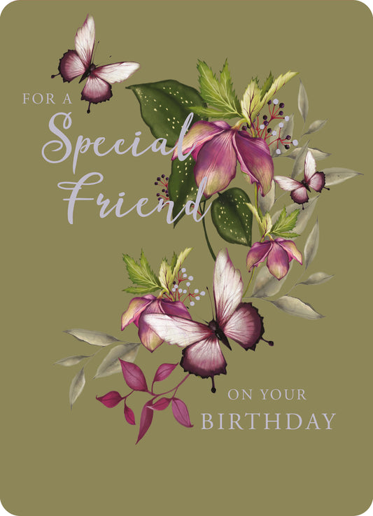Botanical Blooms Card Collection - Olive Birthday
