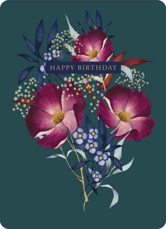 Botanical Blooms Card Collection - Pink & Blues