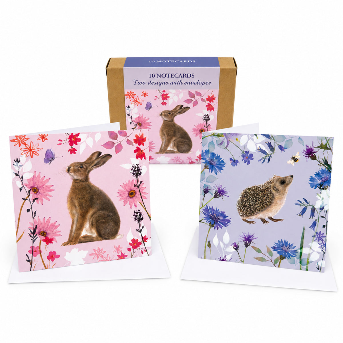 Notecard Pack (10 Cards) - Flowers & Wildlife
