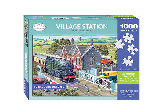 Village Station - 1000 Piece Jigsaw Puzzle