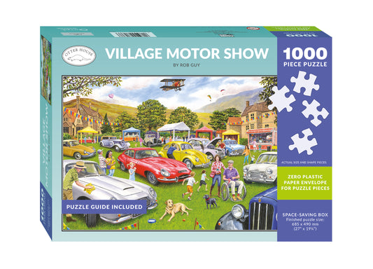 Village Motor Show - 1000 Piece Jigsaw Puzzle