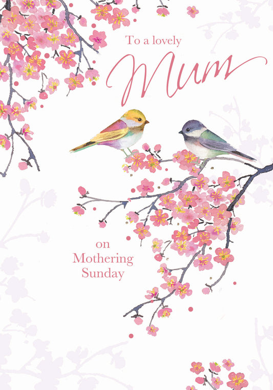 Mother's Day Card - Birds & Blossom
